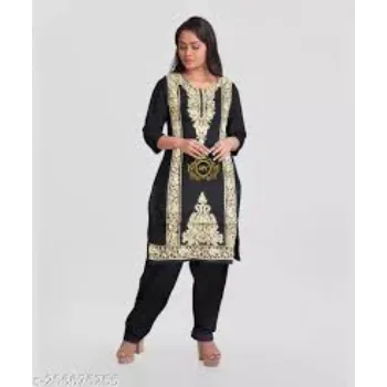 Kashmiri Embroidery Stole Suit Woolen Suit